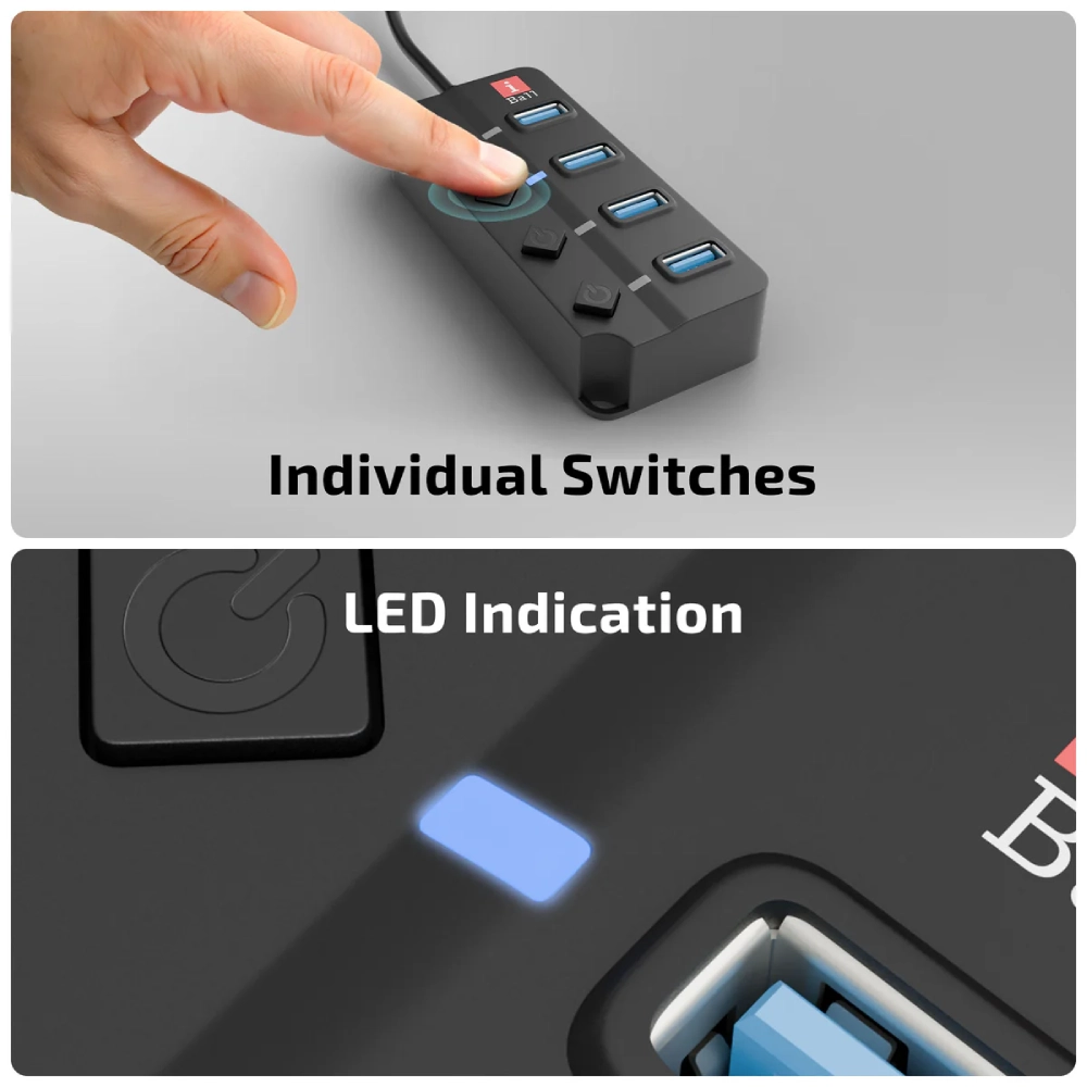 Iball USB Hub 4 Port 3.0 Hubix30 view 4